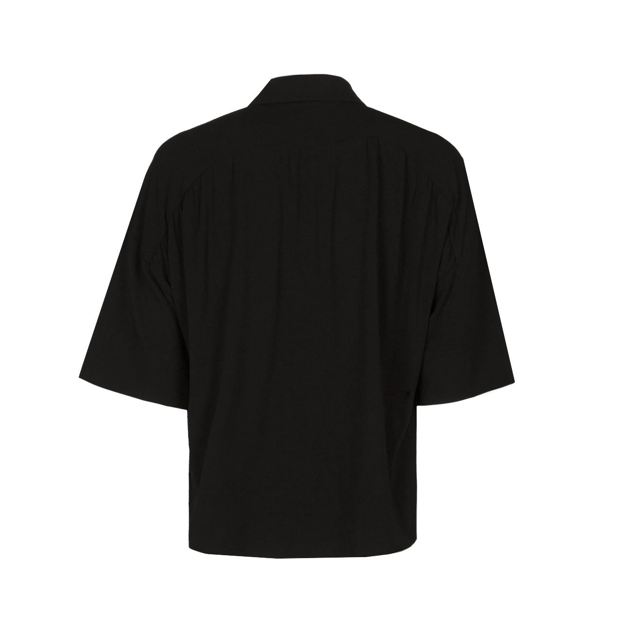 Camicia Crop Donna Nero AD-6671L 2161 NERO ALPHA STUDIO 