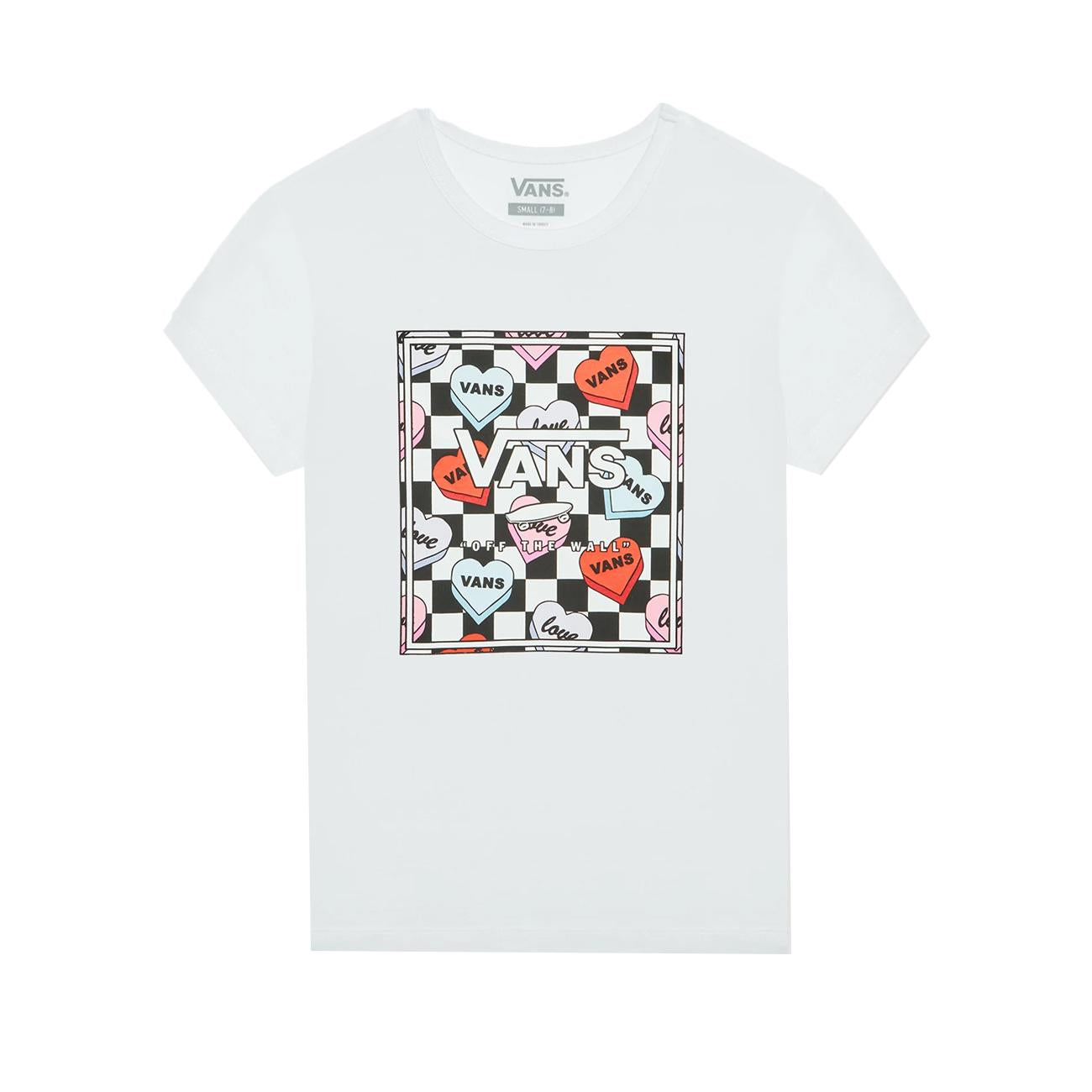 T-Shirt Candy Hearts Bimba White VN0A5LEF WHT1WHITE VANS 