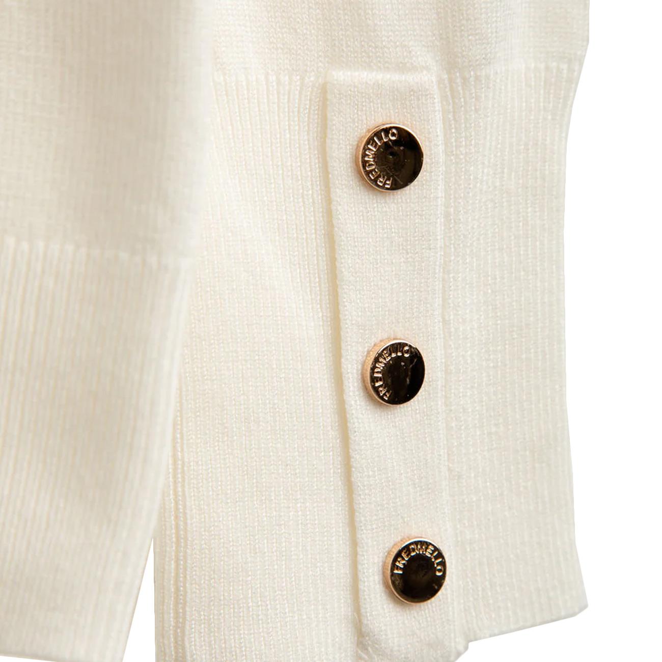 Maglia dolcevita a collo alto FM25W04MD A0002 OFF WHITE FRED MELLO 