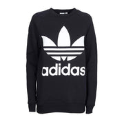 Felpa Over Logo Grande Donna Nero Bianco DH3129 BLACK/WHITE ADIDAS 