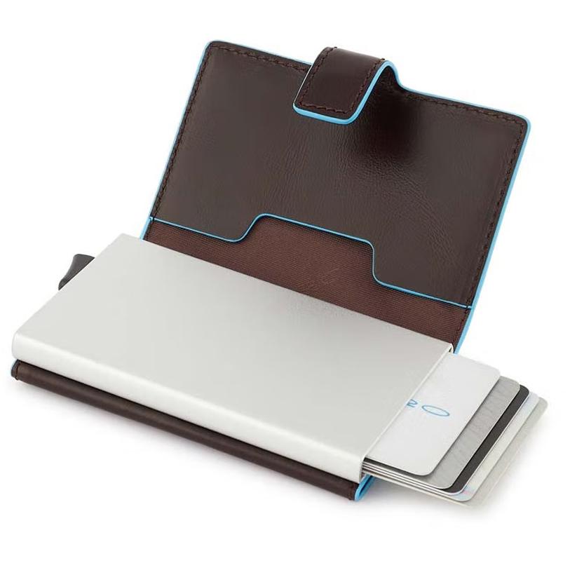 PORTA CARTE DI CREDITO IN METALLO PIQUADRO PP5649B2R MORO PIQUADRO 