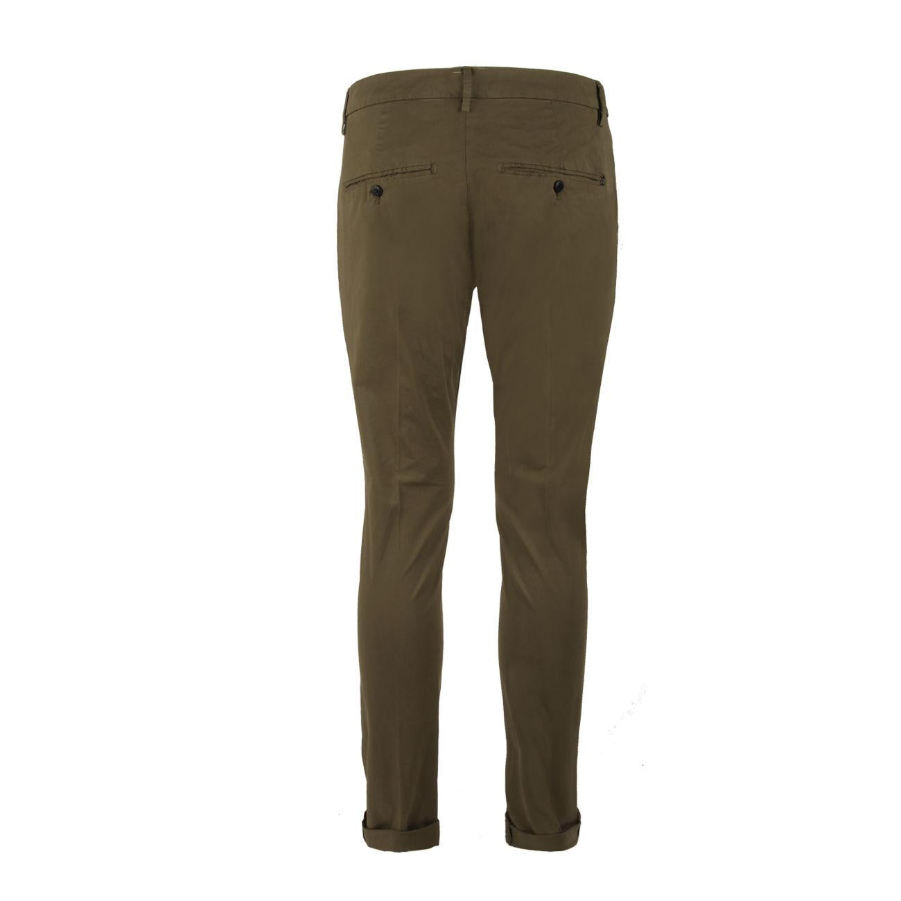 Pantalone Gaubert Chino UP235GSE046UPTD 656 VERDE SCURO DONDUP 