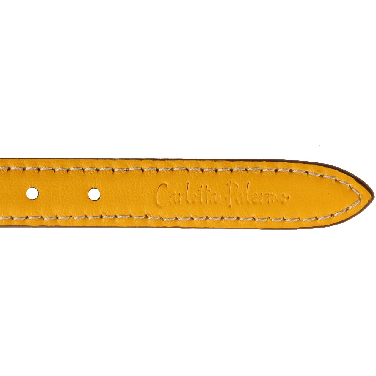 Collare M In Pelle Pet Giallo CPALERMO/COLLAREM GIALLO CARLOTTA PALERMO 