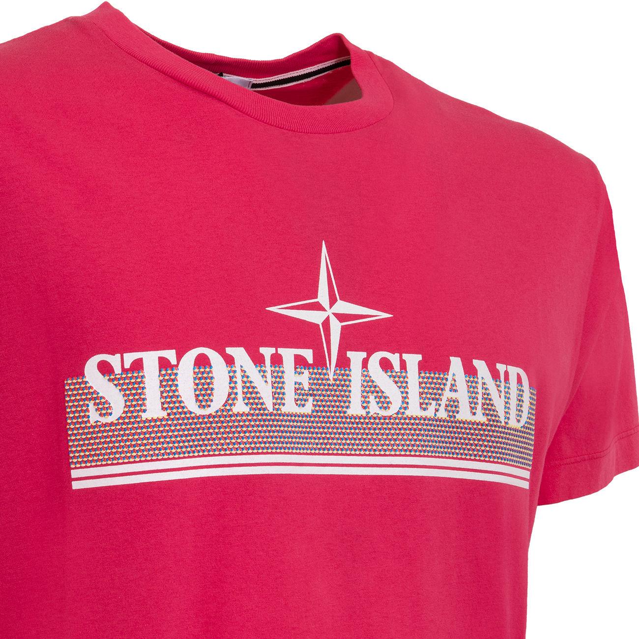 T-Shirt Tricromia One Uomo Fuxia ST/52NS92 V0087FUXIA STONE ISLAND 
