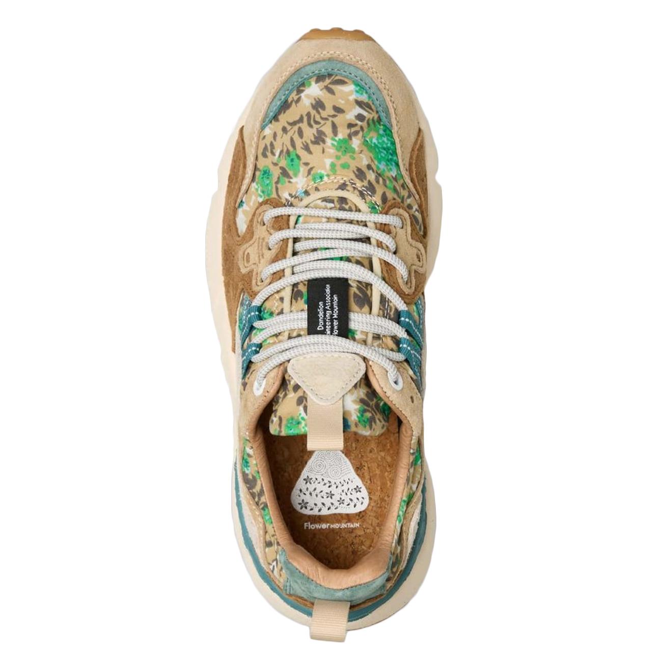 Sneakers Yamano 3 Stampa Florale Donna Marrone Chiaro Marrone Scuro 4D30001201781740 LIGHTBROWN/DARKBROWN FLOWER MOUNTAIN 