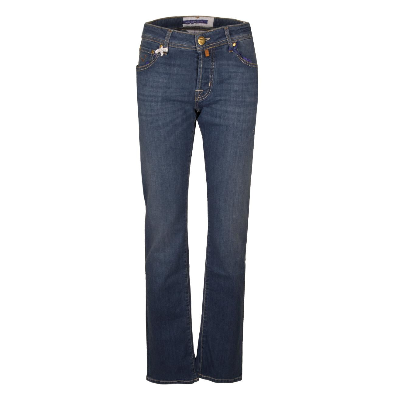 Jeans Nick Slim Fit Uomo Denim Scuro UQE0633S2851 724D ZZJU0724 JACOB COHEN 