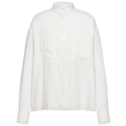 Camicia Regular In Gabardina Di Viscosa DC493 IF0049D 001 LATTE DONDUP 
