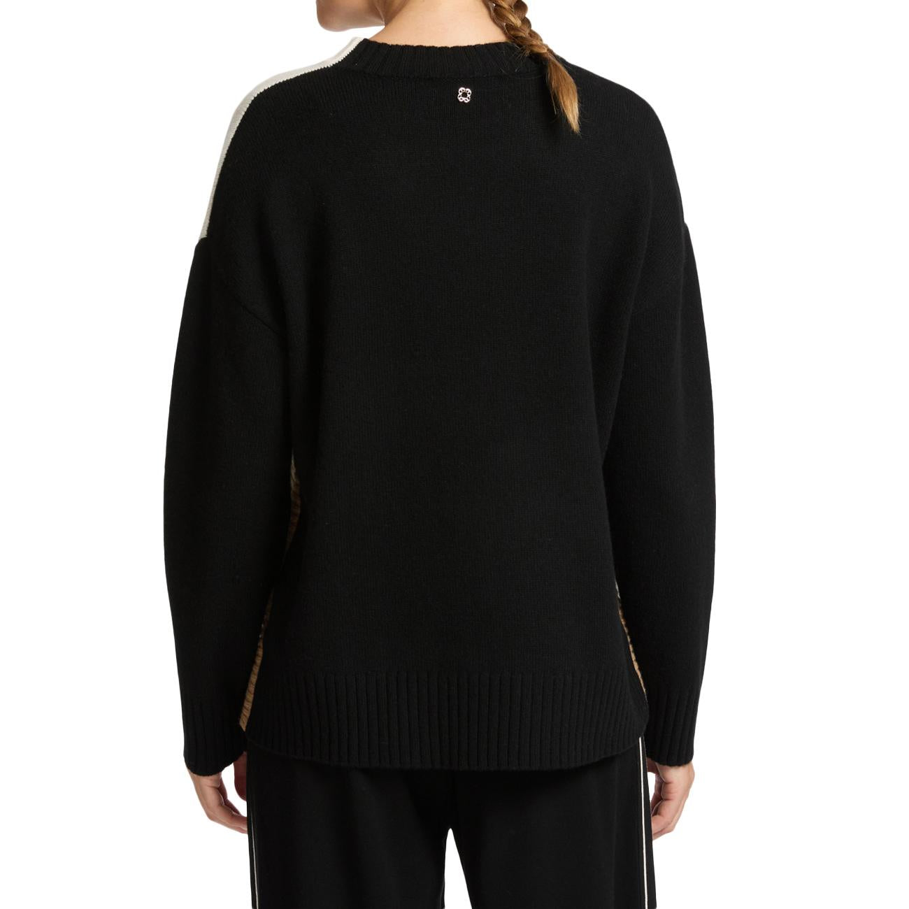 Maglia Colour Block M475Z000608N 0B1 SES/GESSO/NERO ELENA MIRO' 