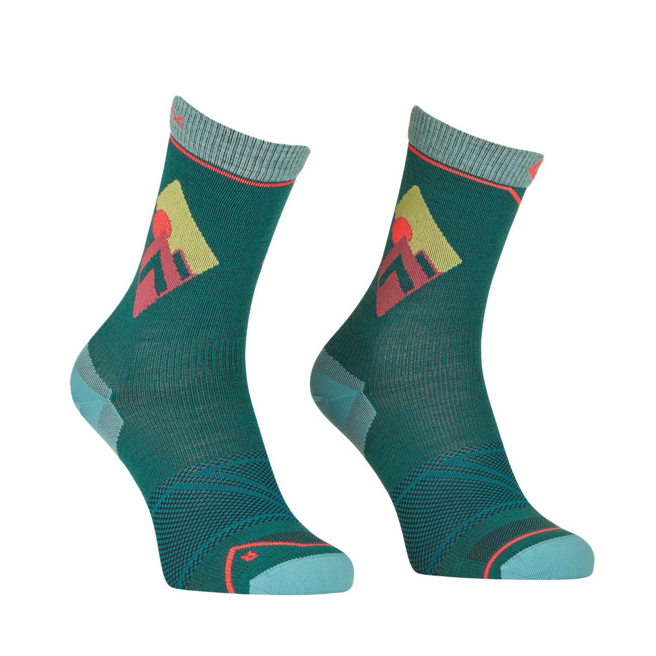 CALZE D. ALPINE LIGHT COMP MID SOCKS ORTOVOX 54792 PACIFIC GREEN ORTOVOX 