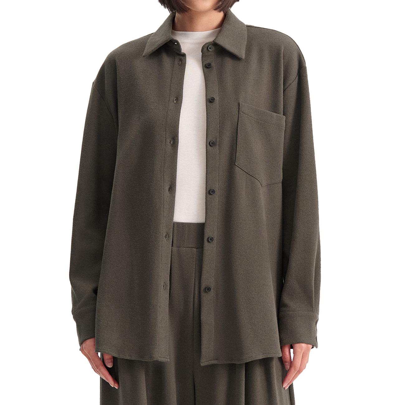 Camicia Overshirt Con Taschino EFW250108 GRIGIO ELEH 