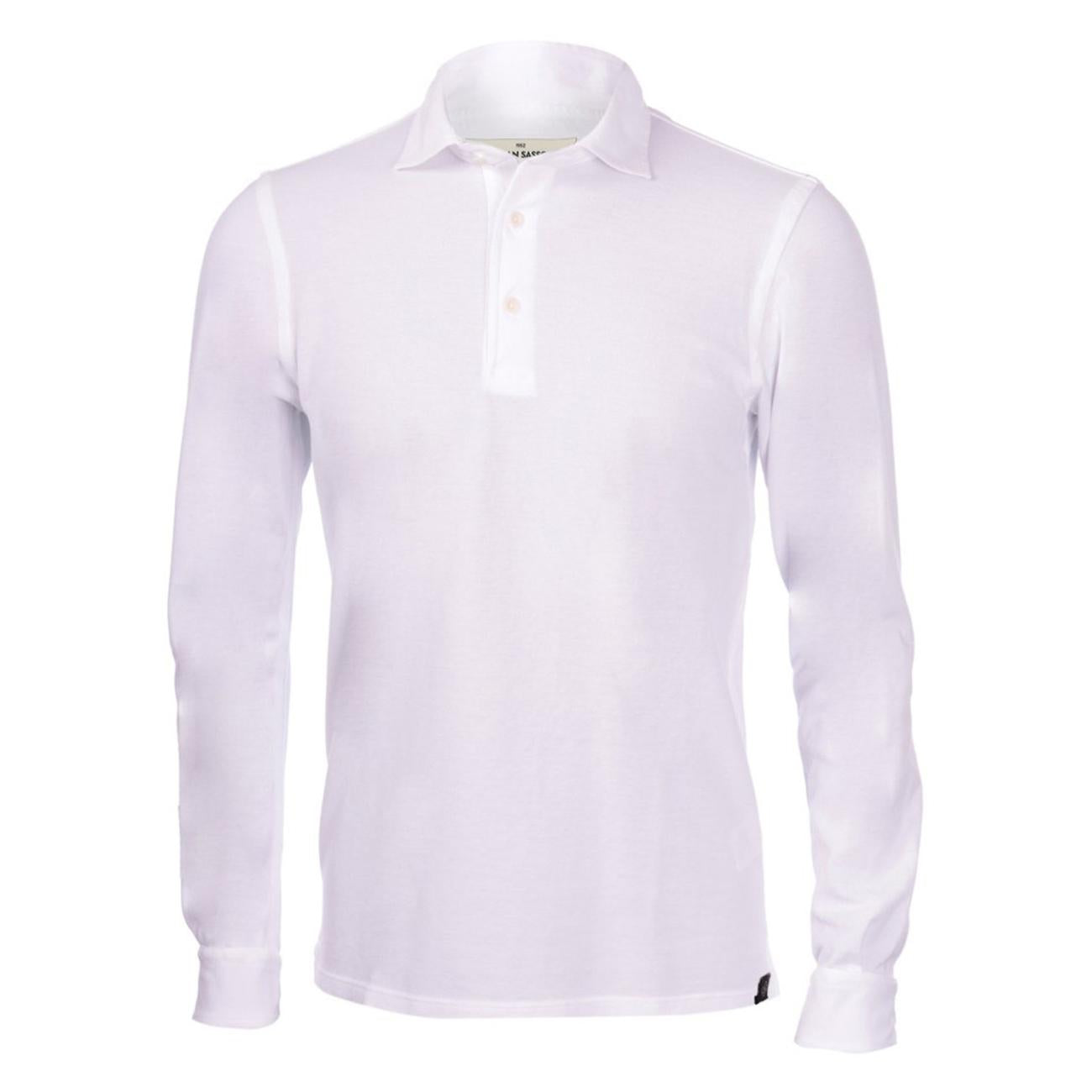 Polo A Maniche Lunghe Uomo Bianco 60111/79081 001 BIANCO LA FILERIA 