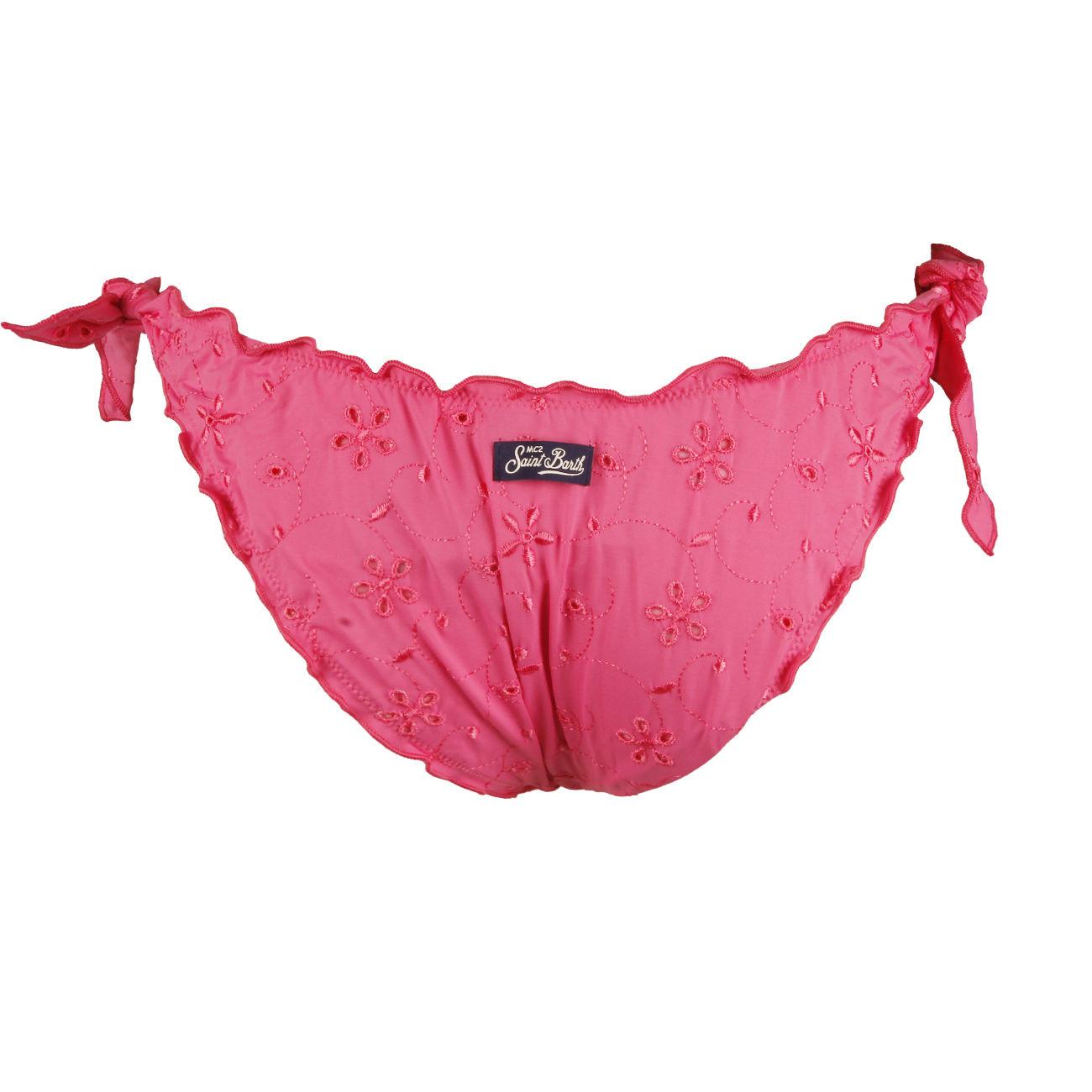 SLIP D. MOON FROU FROU SLIP BOTTOM SAINT BARTH MOON 04671D FLOWER EMBROIDERY 23 MC2 SAINT BARTH 