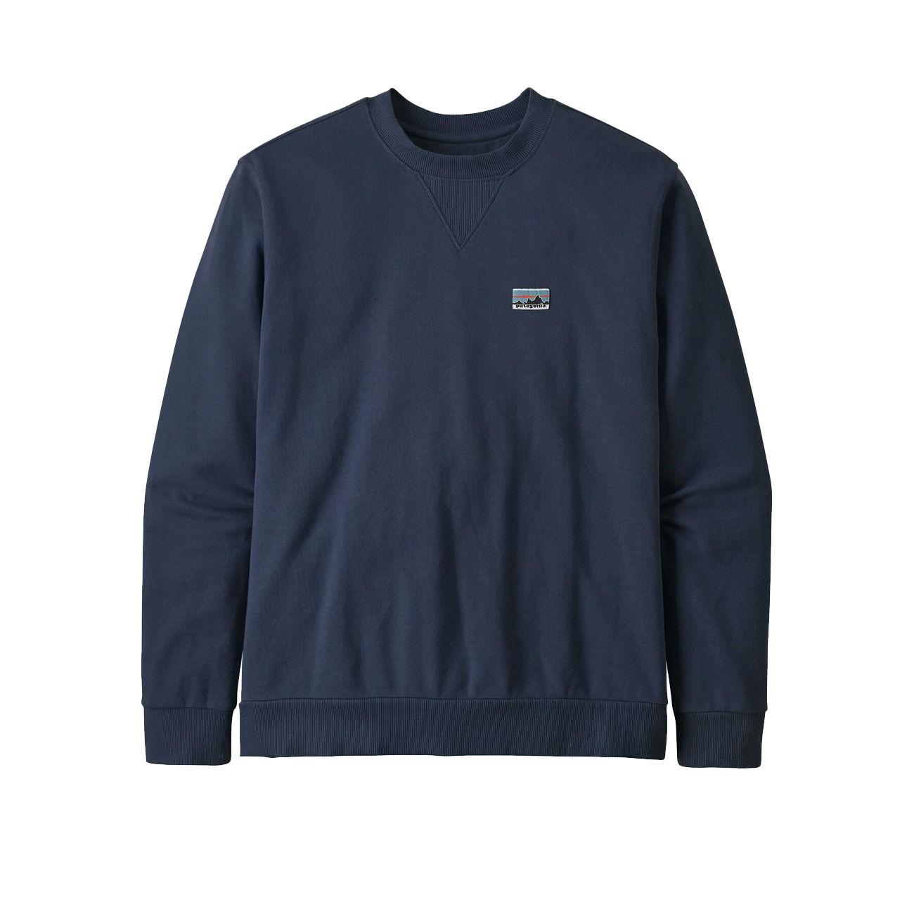 Felpa Pilot Organic Cotton Con Logo Uomo Navy 26345 NENANAVY PATAGONIA 