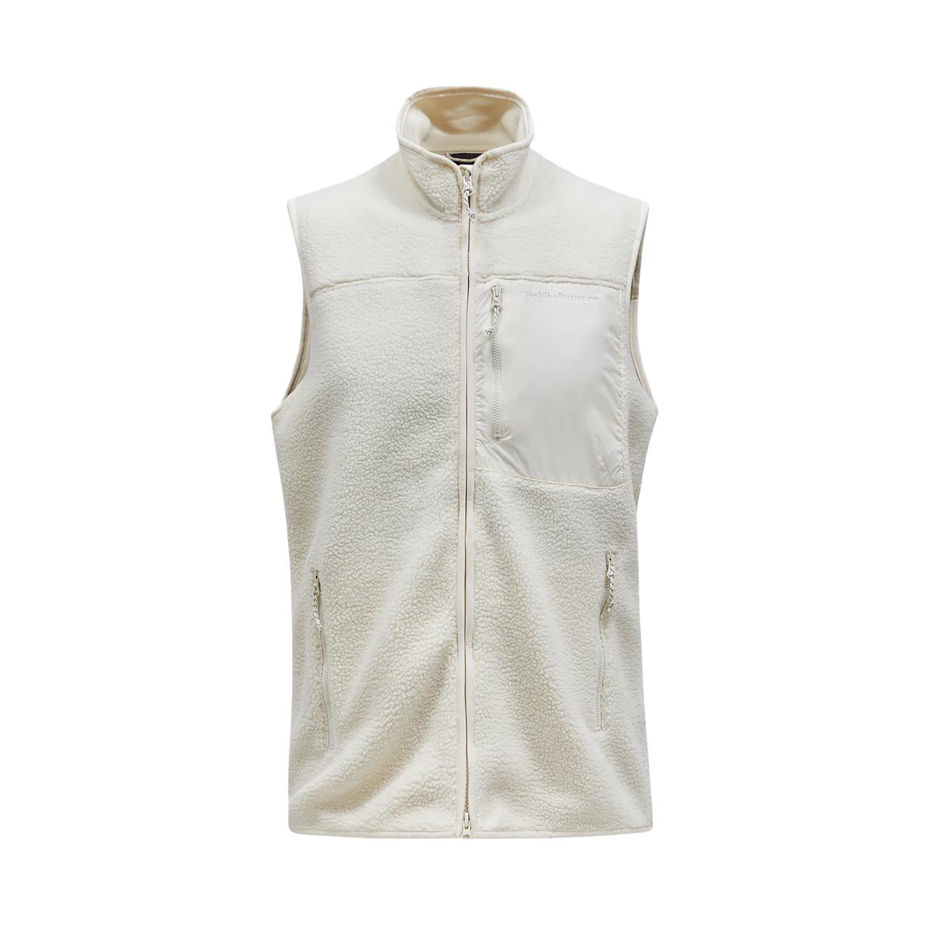 Gilet In Pile Uomo Vintage White G79710 040 VINTAGE WHITE PEAK PERFORMANCE 