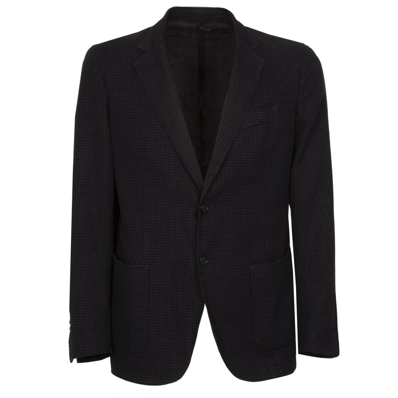 GIACCA U. 2. BOTT. T. TOPPA PIED DE POULE SANTANIELLO SANTANIELLO/TDS2791 79BLU.BLUSCURO SANTANIELLO 