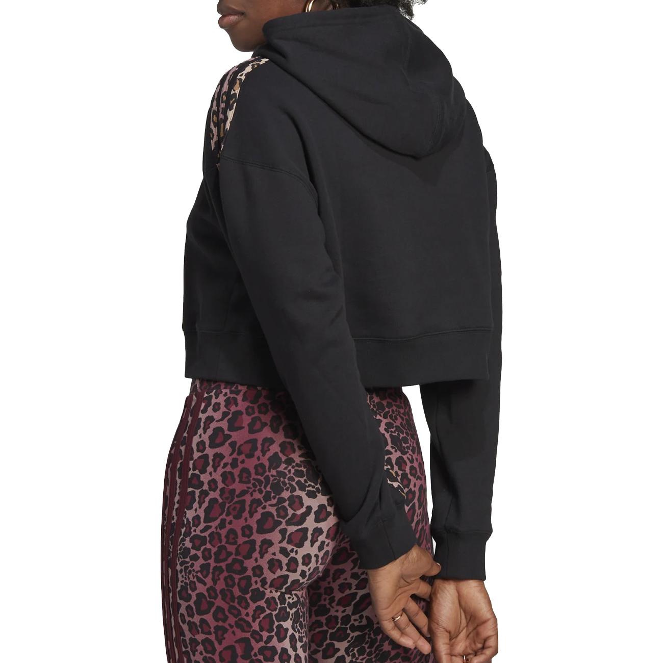 Felpa Con Logo Piccolo Donna Black Multicolor HK5184 BLACK/MULTICOLOR ADIDAS 