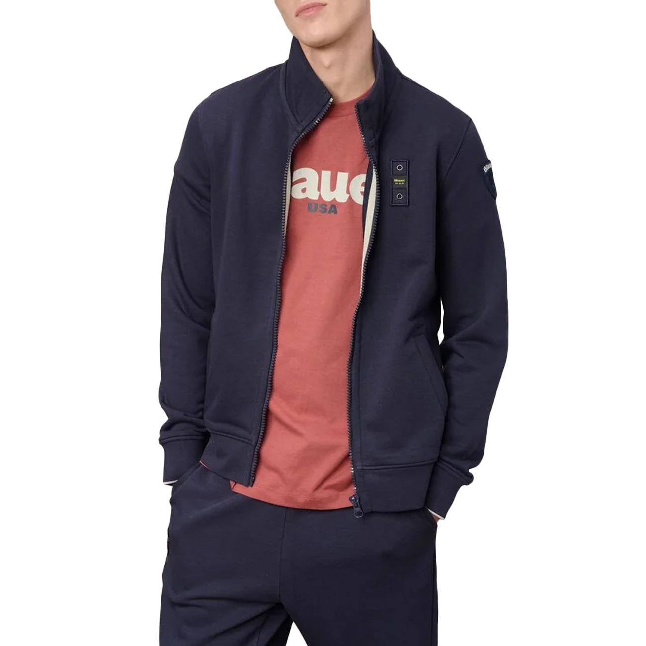 Felpa Classica City New 26SBLUF01239-006804 888 BLU BLAUER 