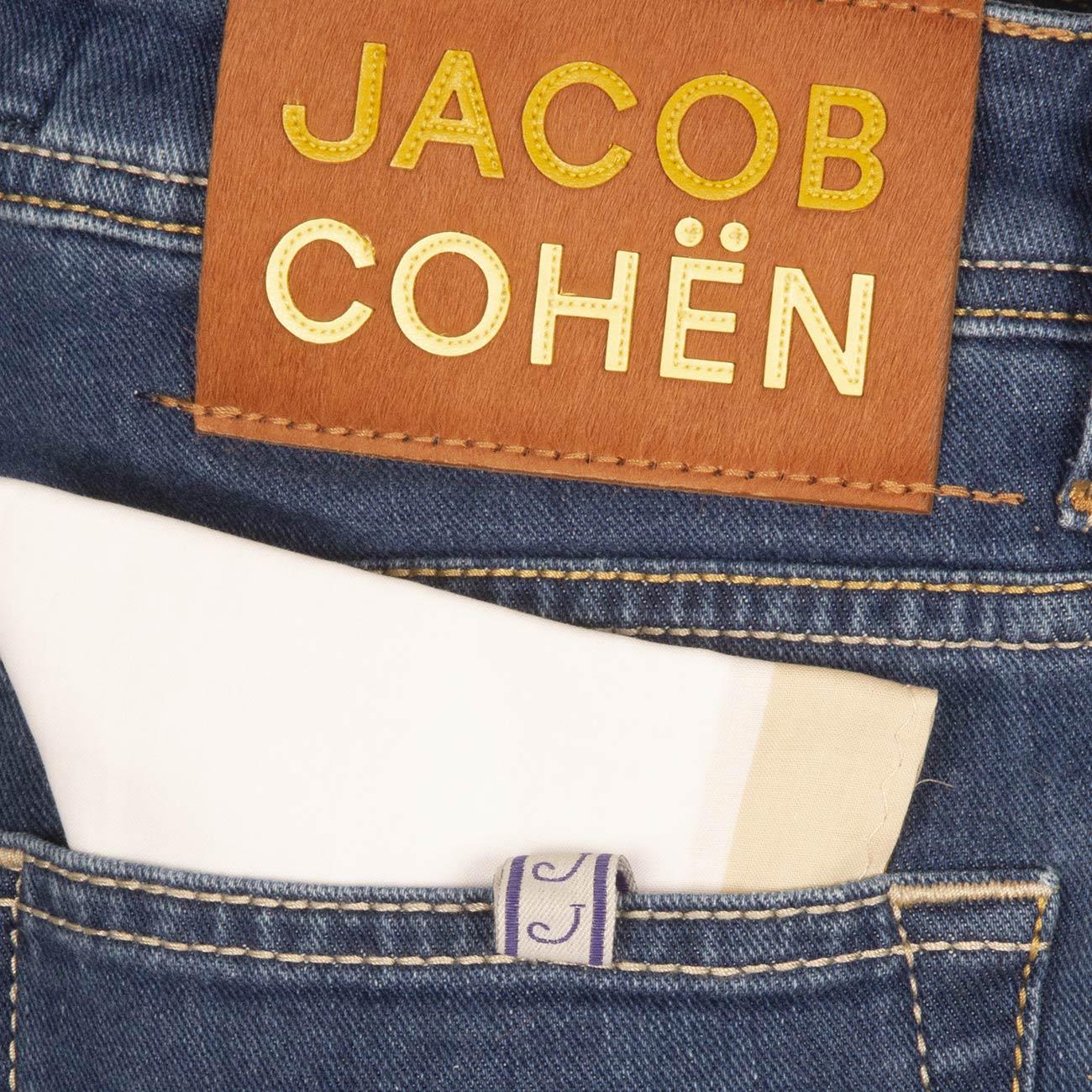 Jeans Nick Slim Fit Uomo Denim Scuro UQE0633S2851 724D ZZJU0724 JACOB COHEN 