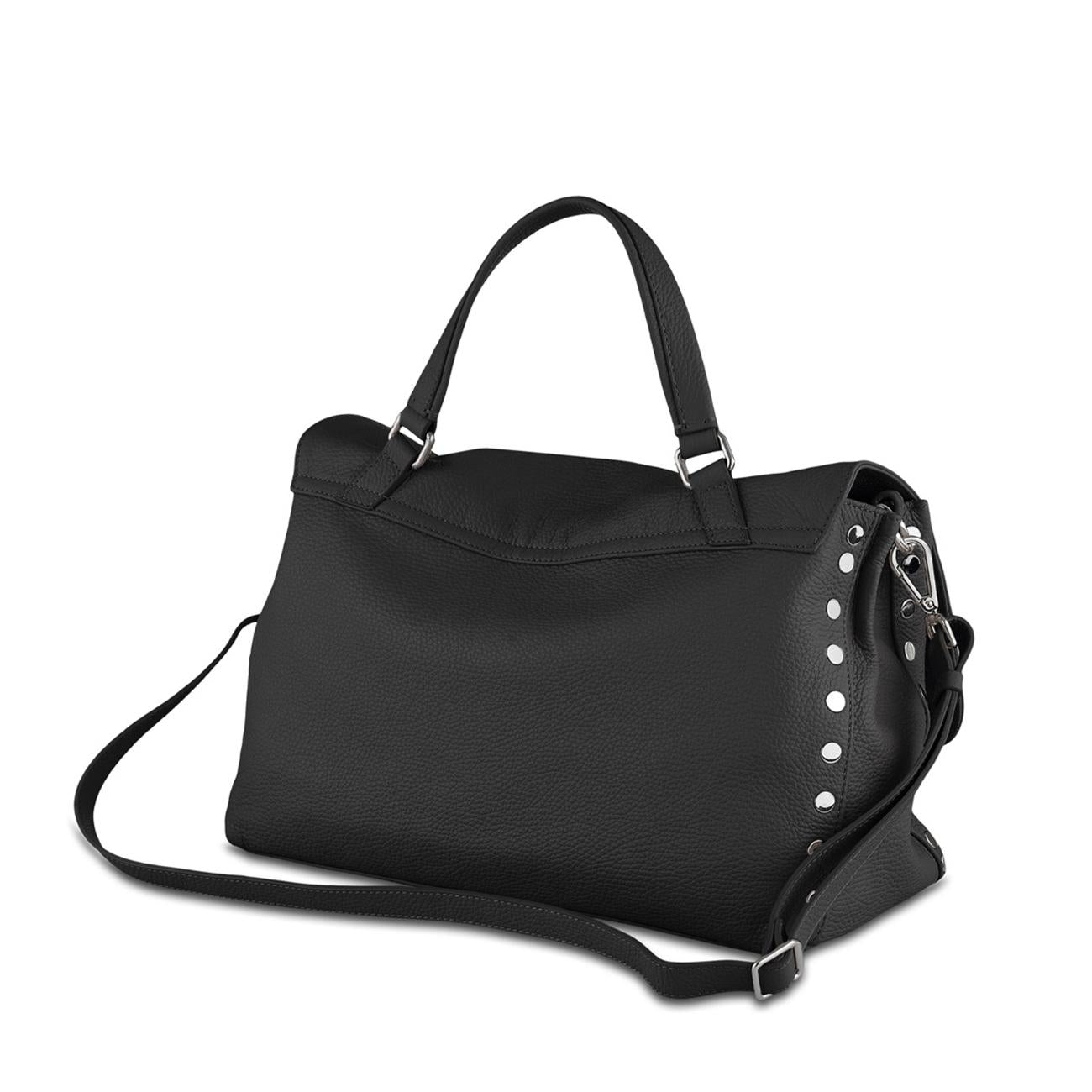 Borsa Postina M Daily Donna Nero 068010 0040000 M Z0001 NERO ZANELLATO 
