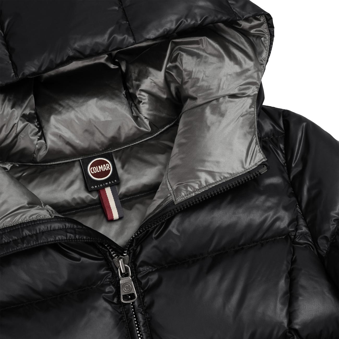 Piumino Lungo Con Cappuccio Donna Nero Dark Steel 2221/5WG 99 NERO COLMAR ORIGINALS 