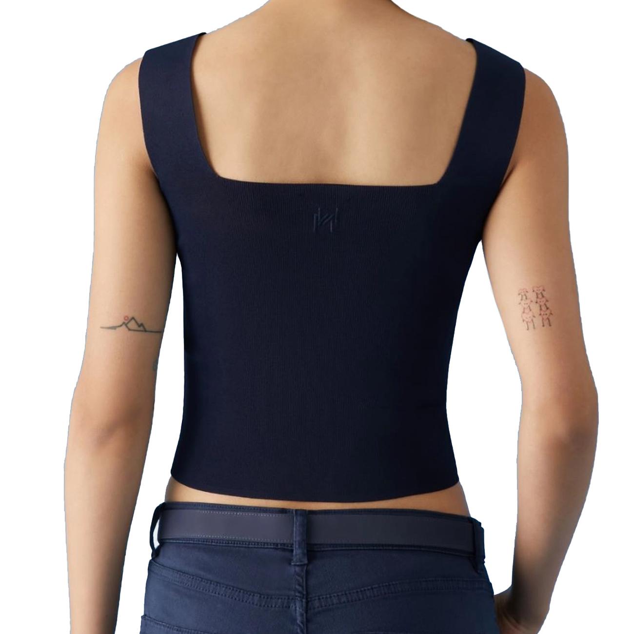 Top Renania Donna Blu Notte RENANIA 2413361195200 001 BLU NOTTE MARELLA 