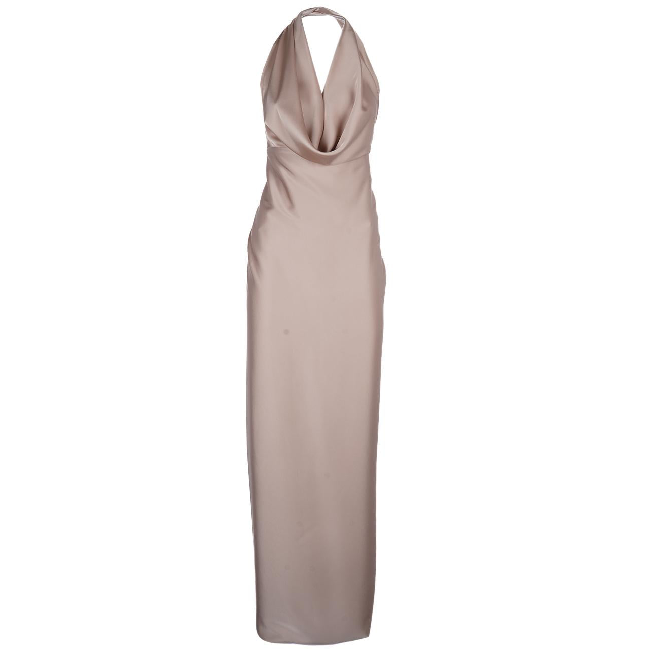 Abito Lungo in Raso 1615 PINK MASCHERONI 