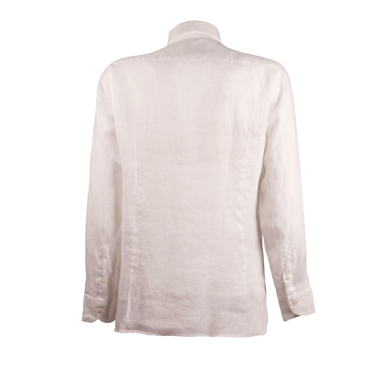 CAMICIA U. M/L T.UNITA C/FRANCESE GUGLIELMINOTTI QE8FUU UA1/BIANCO GUGLIELMINOTTI 