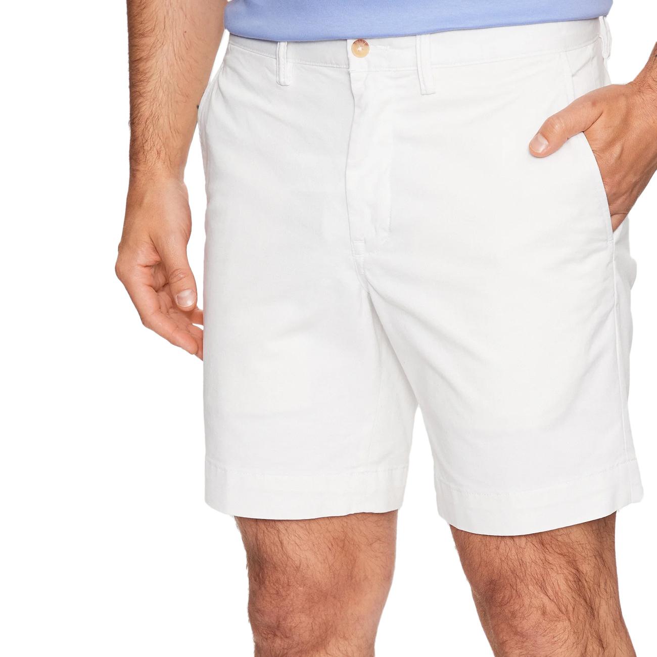 Bermuda Flat Chino Uomo Deckwash White 710799213 031 DECKWASH WHITE POLO RALPH LAUREN 