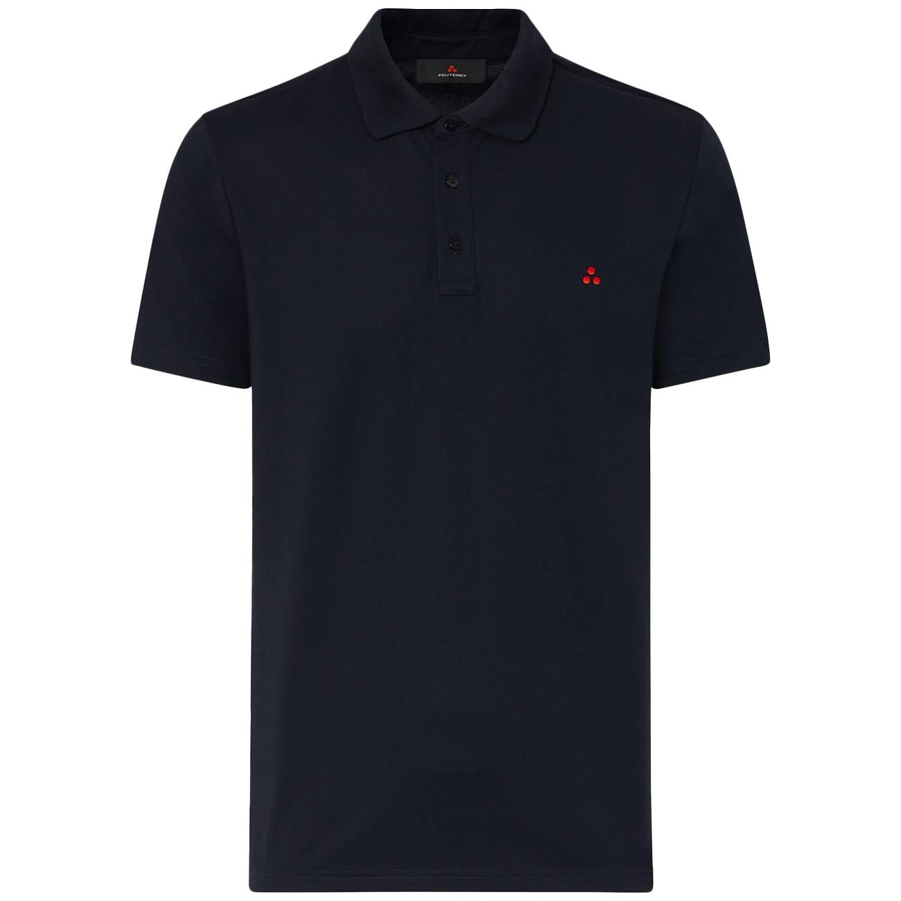 Polo Mezzola 02 In Piqué Di Cotone Stretch PEU5471 99012182 215 BLU PEUTEREY 