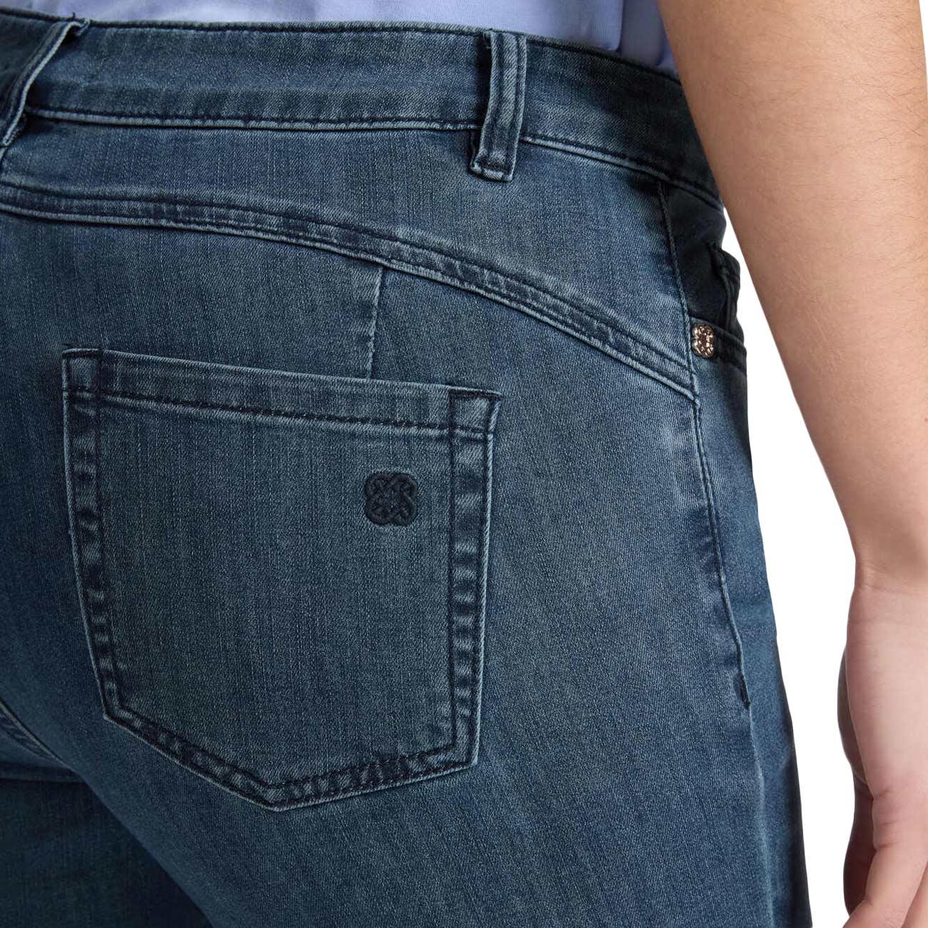 Jeans 5 Tasche Kick Flare, "Florence" P526P000408N 034 BLU SCURO ELENA MIRO' 