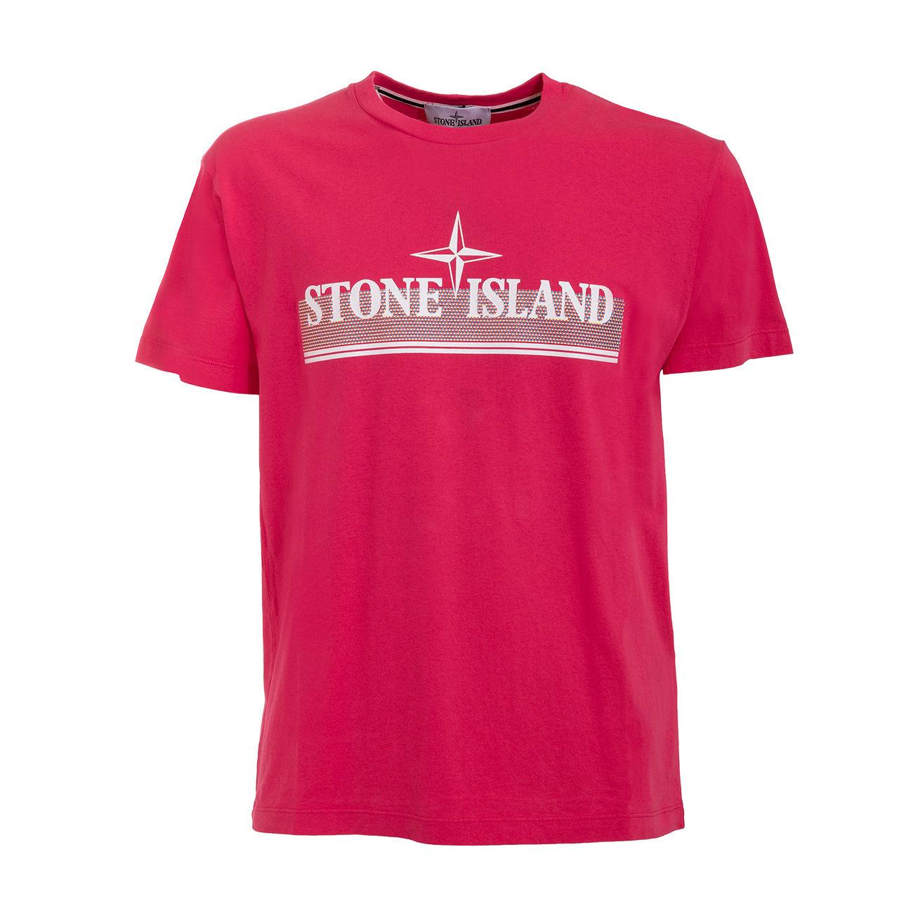 T-Shirt Tricromia One Uomo Fuxia ST/52NS92 V0087FUXIA STONE ISLAND 