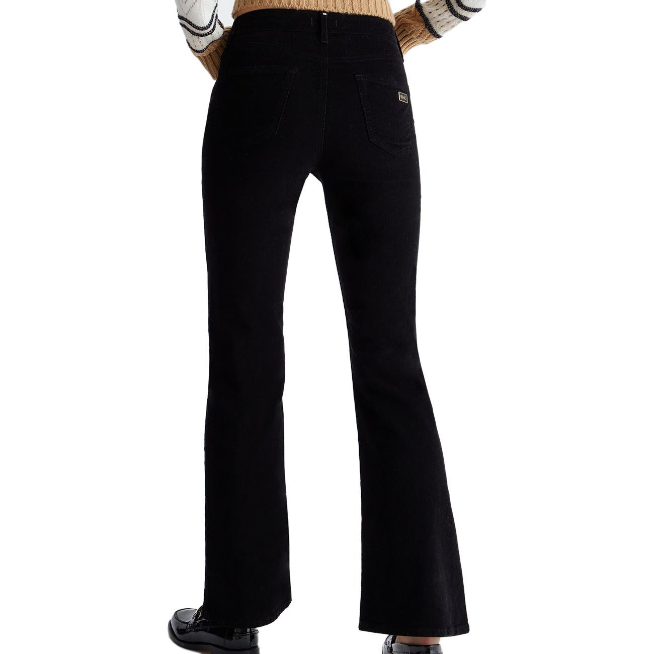 Pantalone Zampetta In Velluto Donna Nero MF3258T4416 22222 NERO LIU JO 