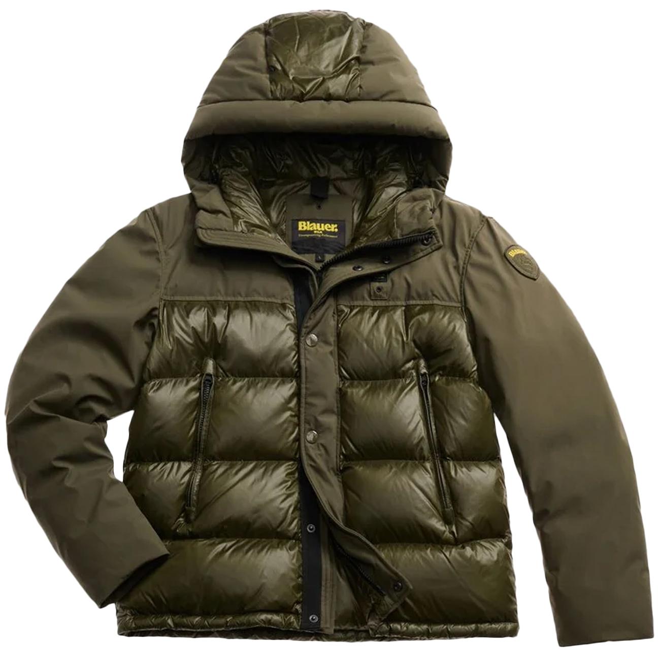 Piumino Brook 25WBLUC03143-006355 670 VERDE BOSCO BLAUER 