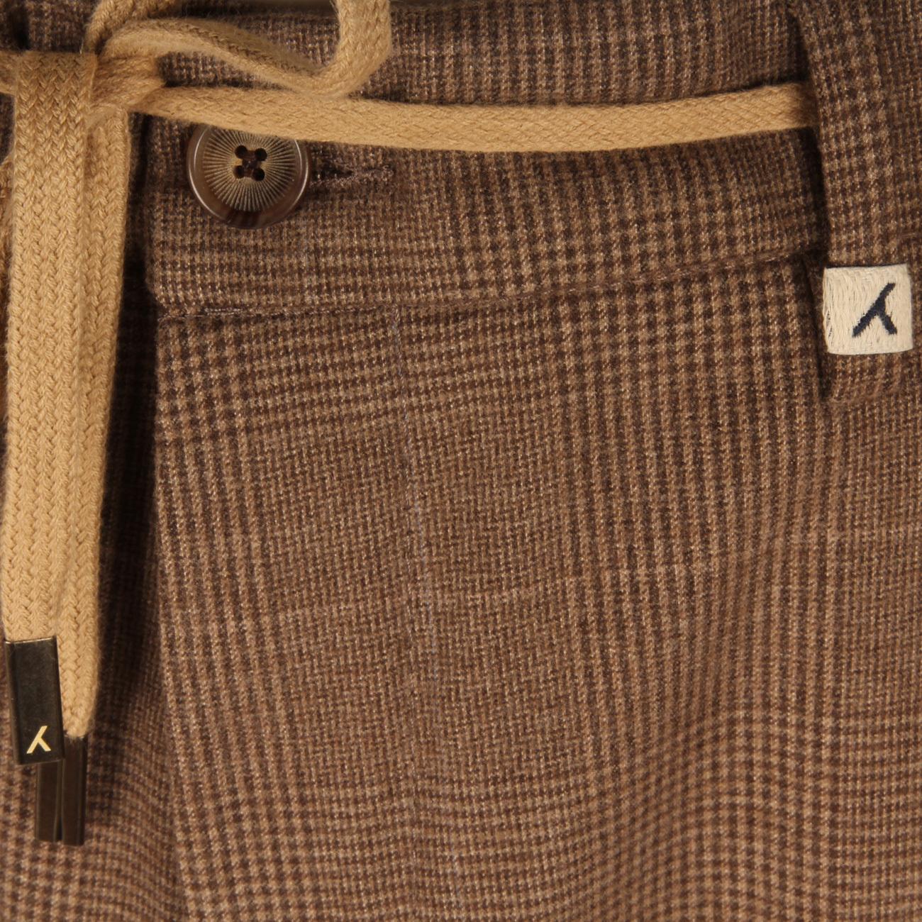 Pantalone Principe Di Galles Base Uomo Beige Marrone 22WM12L/18 345 BEIGE MARRONE MYTHS 