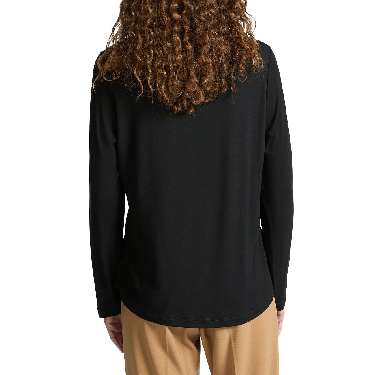 T-Shirt In Due Tessuti G126Z400493N 033 NERO ELENA MIRO' 