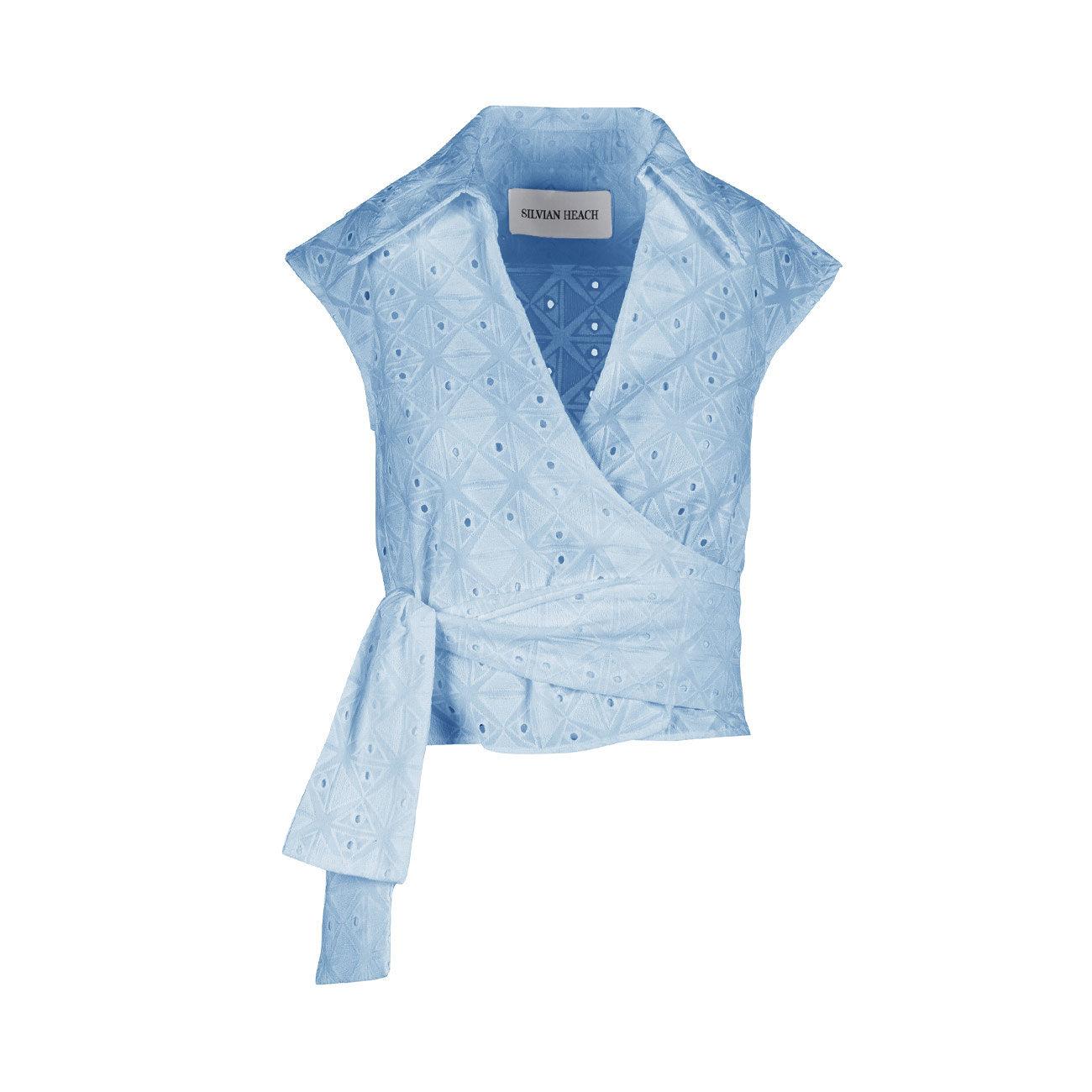 VEST TOP D. RAGIOL SH CVP23031TOHB BLUE CHAMBRAY SILVIAN HEACH 