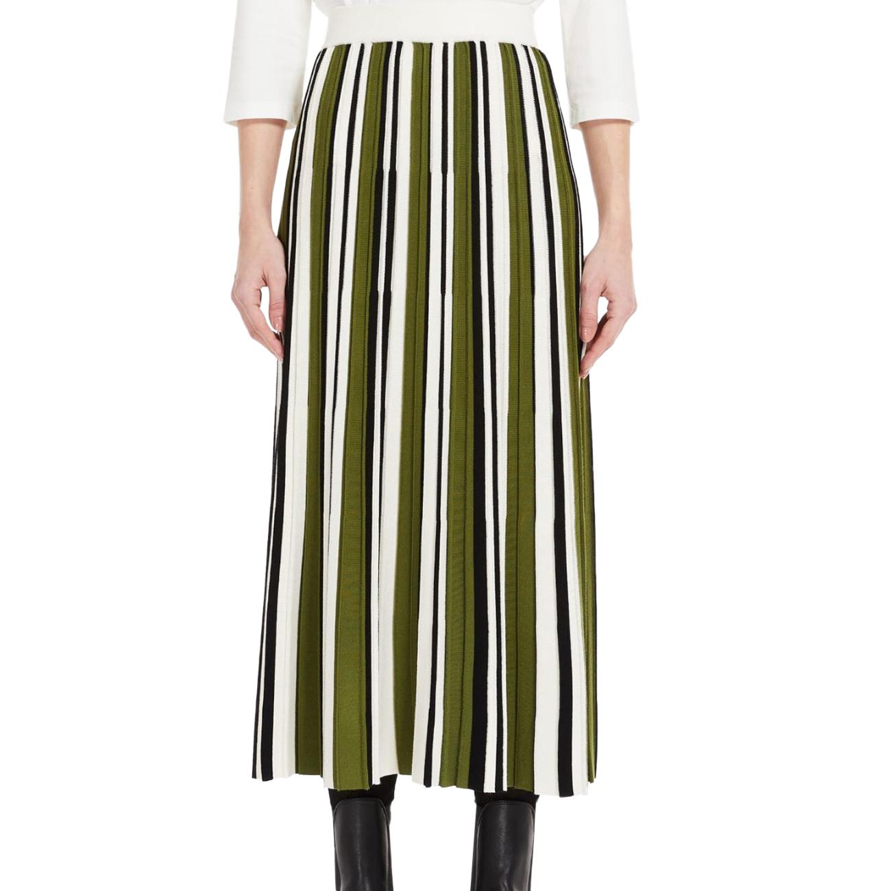 Gonna Rigata Editta Donna Riga Panna EDITTA 2353060139600 024 RIGA PANNA MAX MARA WEEKEND 