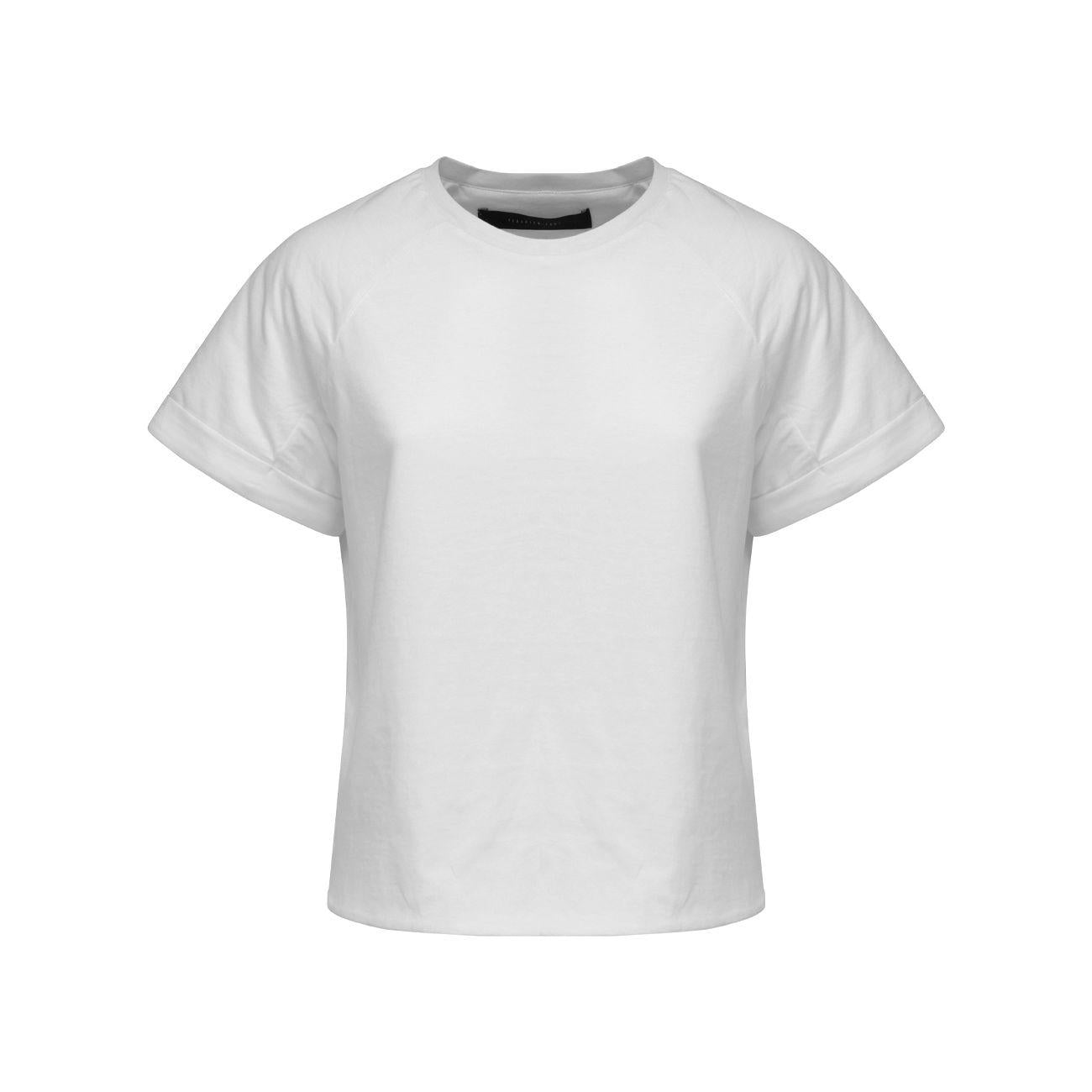 FEDERICA TOSI T-Shirt Con Manica Imbottita TOSI/FTE22TS0690JE0081 0001BIANCO 
