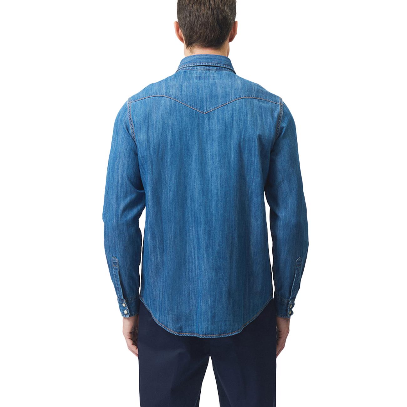 Camicia Martin Cobalt Stone RRU400CG343161 C0999 STONE DENIM ROY ROGER'S 