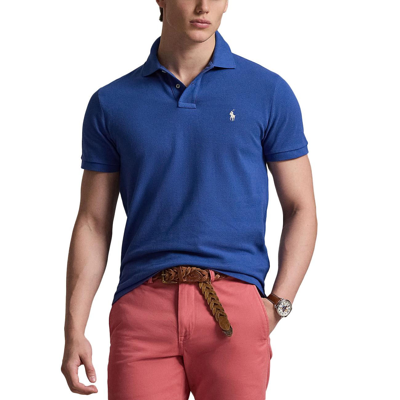 Polo 710680784 520 DUSTY AZURE/CREAM PP POLO RALPH LAUREN 