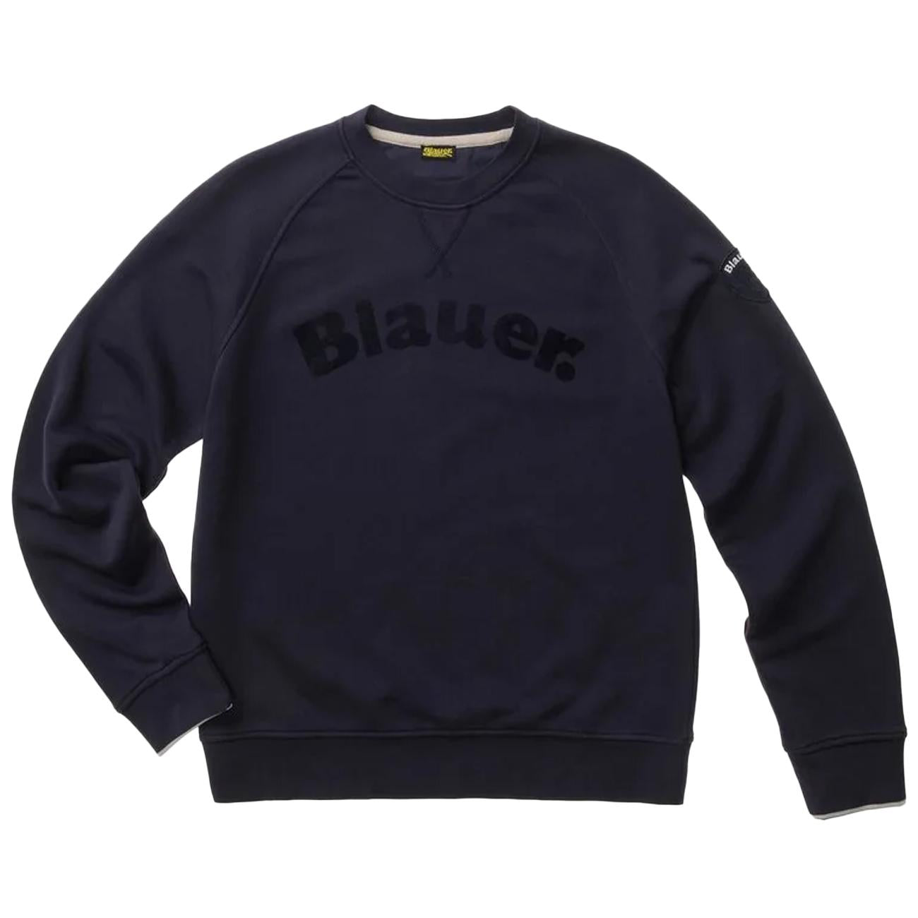 Felpa Flock Camp 26SBLUF03242-006804 888 BLU BLAUER 