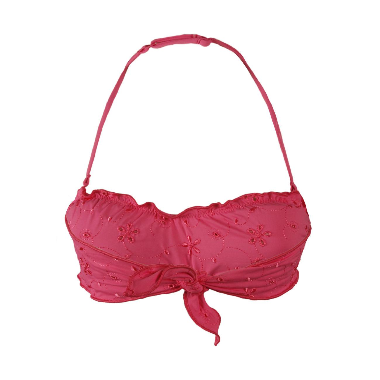 TOP D. LIBRA FROU FROU BANDEAU TOP SAINT BARTH LIBRA 04671D FLOWER EMBROIDERY 23 MC2 SAINT BARTH 