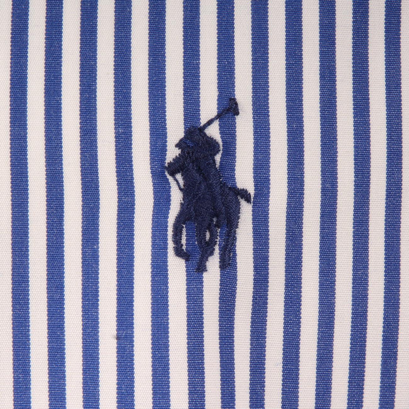 CAMICIA U. B.DOWN SLIM COT. STR. RALPH LAUREN 710832480 008 BLUE/WHITEBENGAL STRIPES POLO RALPH LAUREN 