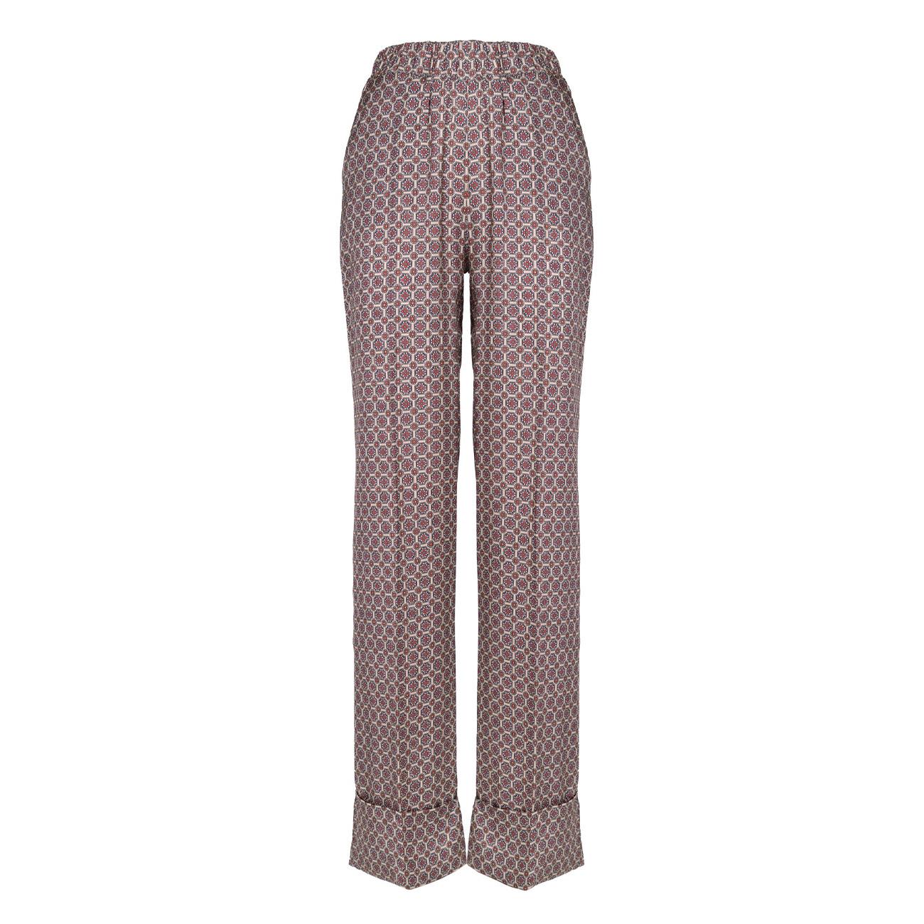 Pantalone Liberty Donna Stampa Cravatteria MVPI3PA132 1171/STAMPA CRAVATTERIA MVP WARDROBE 