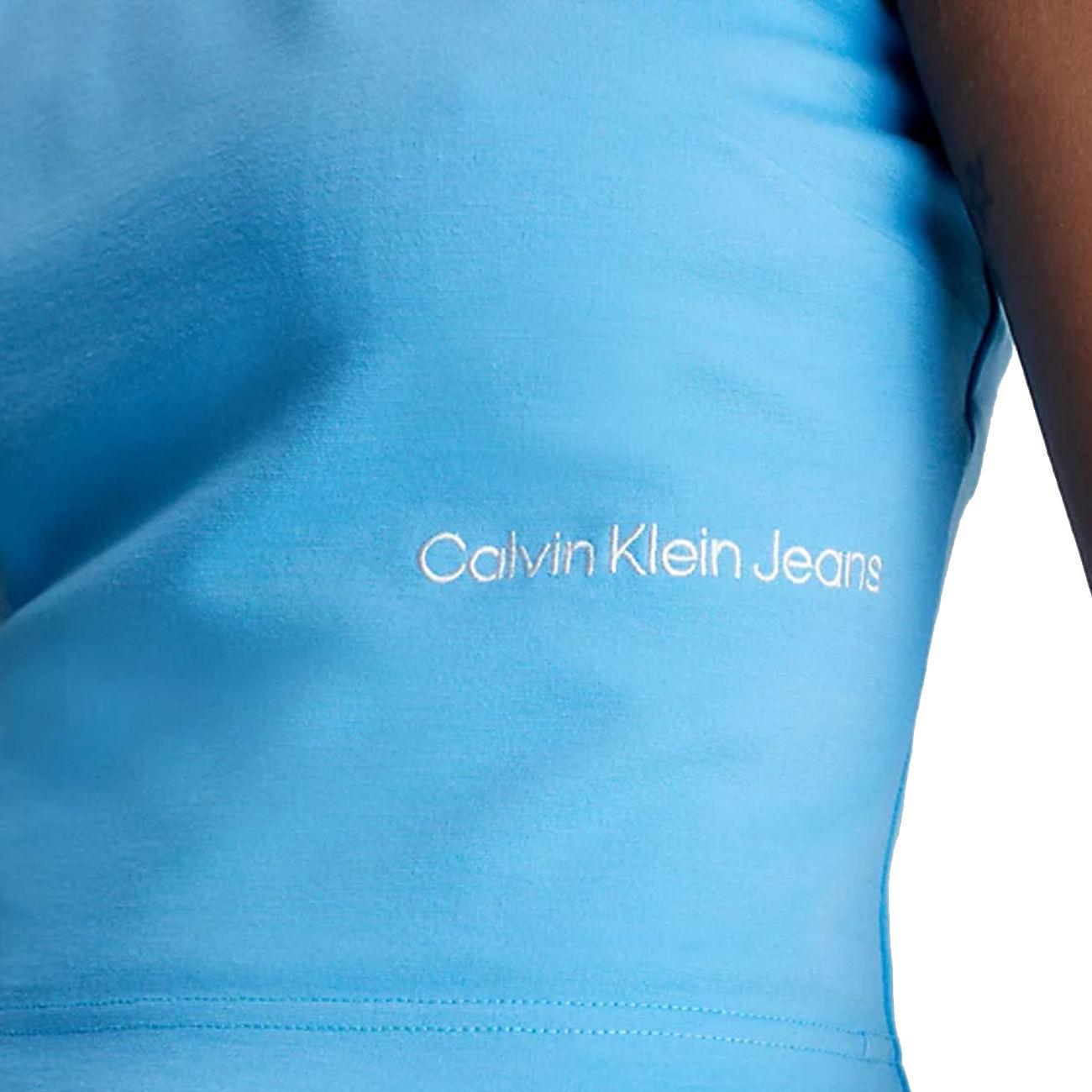 TOP D. MONOSPALLA IN JERSEY MILANO CKJ J20J220788 CY0/BLUE CRUSH CALVIN KLEIN JEANS 