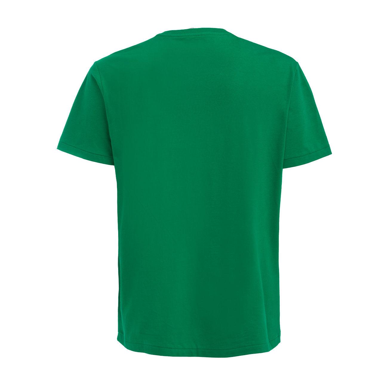 T-Shirt Girocollo In Cotone Con Logo Uomo Green 710671438 223 GREEN POLO RALPH LAUREN 