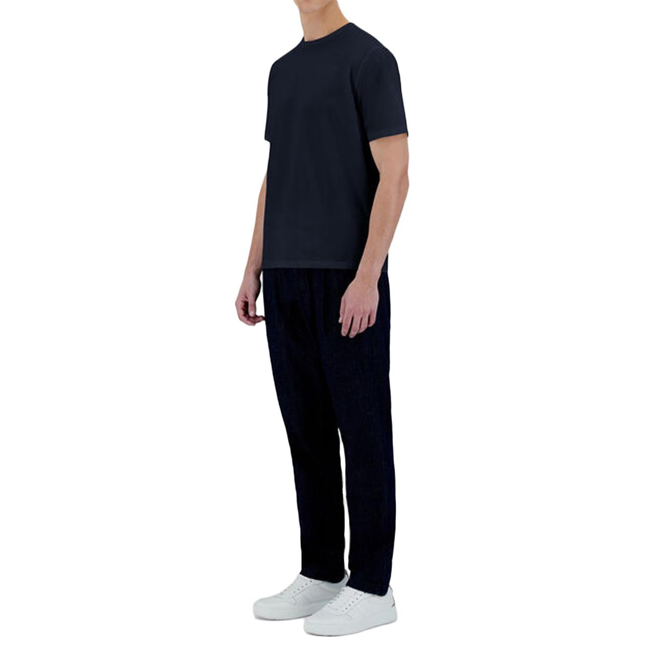 T-Shirt In Cotone Elasticizzato Superfine JG000174U-52003 9200 BLU HERNO 