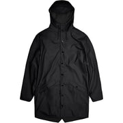 RAINS Impermeabile Long Jacket Con Cappuccio Unisex Nero RA12020 BLACK 