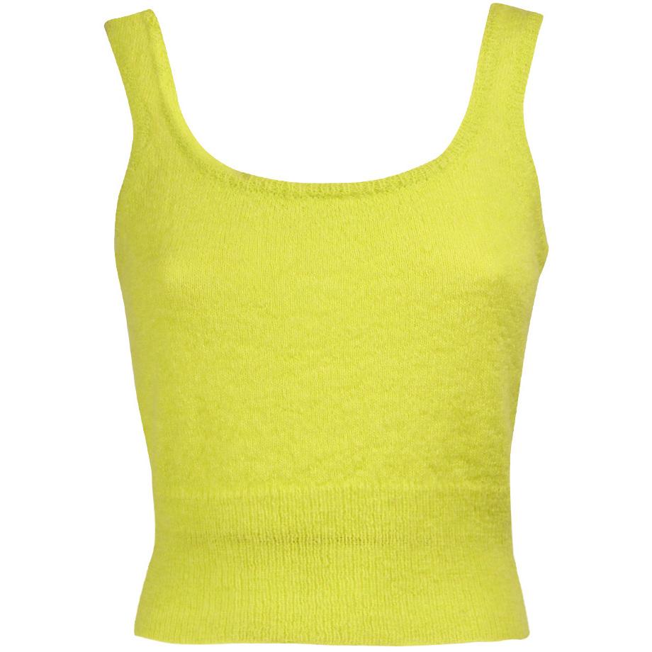 Top Cropped In Mohair Donna Verde Acido FTI22MK0970XXXXXX 0472 VERDE ACIDO FEDERICA TOSI 