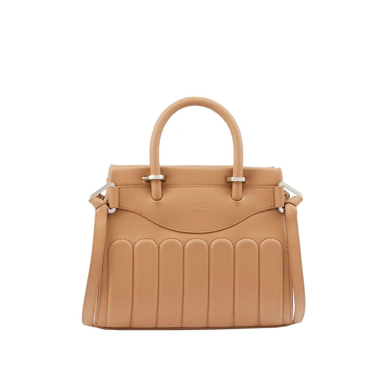 BORSA D. RODEO CUIR VACHETTE LISSE S CARRYALL LANCEL A12338LHTU HR GRANIT LANCEL 